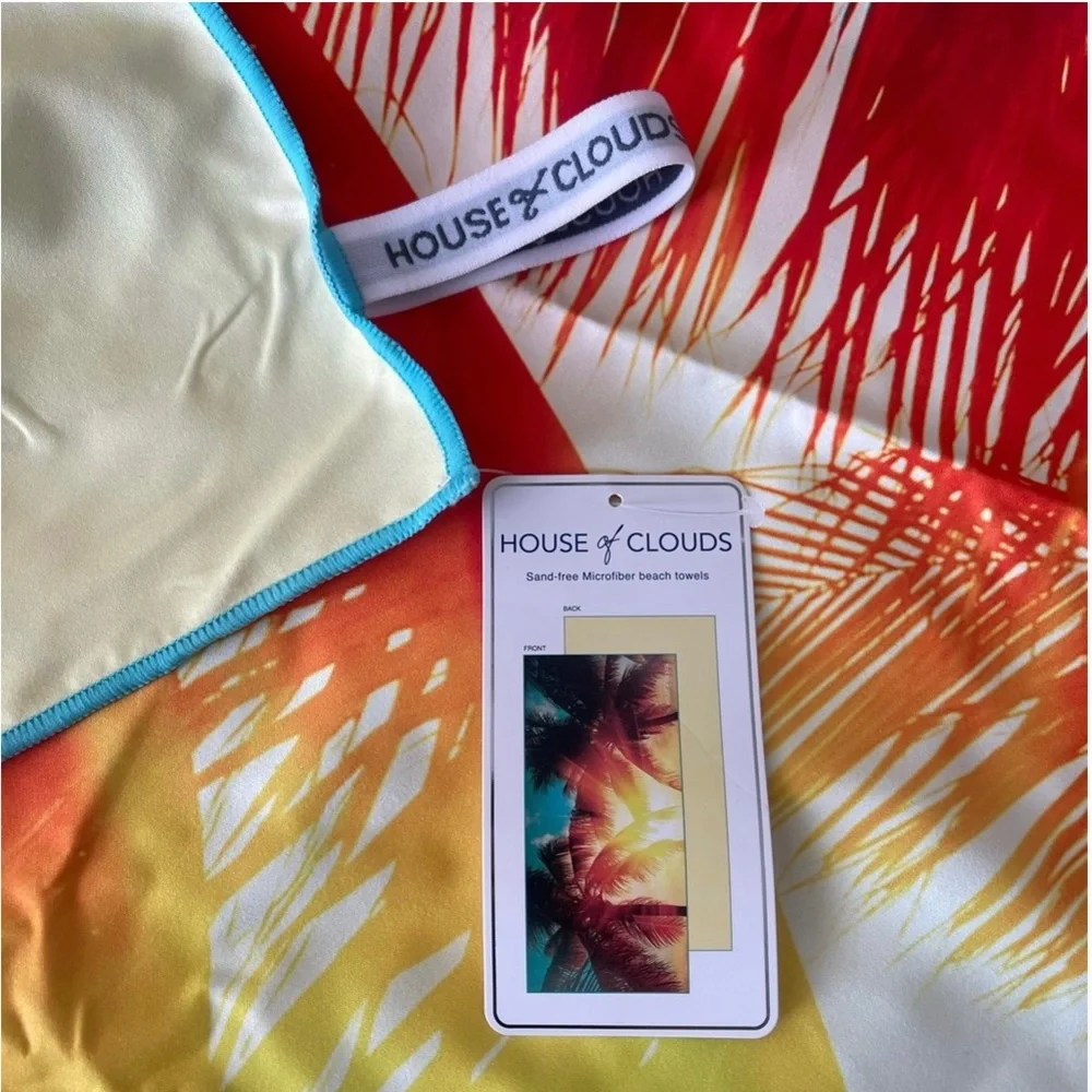 NEW HOUSE OF CLOUDS PALM TREE MICROFIBER TOWEL